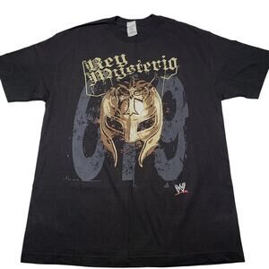 New Vintage WWE Rey Mysterio T-Shirt Size Large Rare Y2K Authentic 2000s WWF